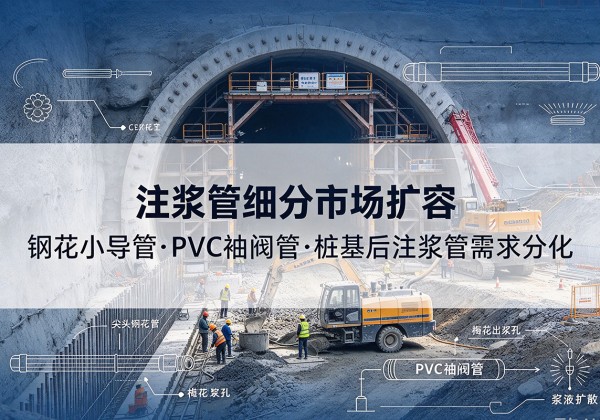 广宁注浆管细分市场扩容，隧道钢花小导管、PVC 袖阀管、桩基后注浆管需求分化